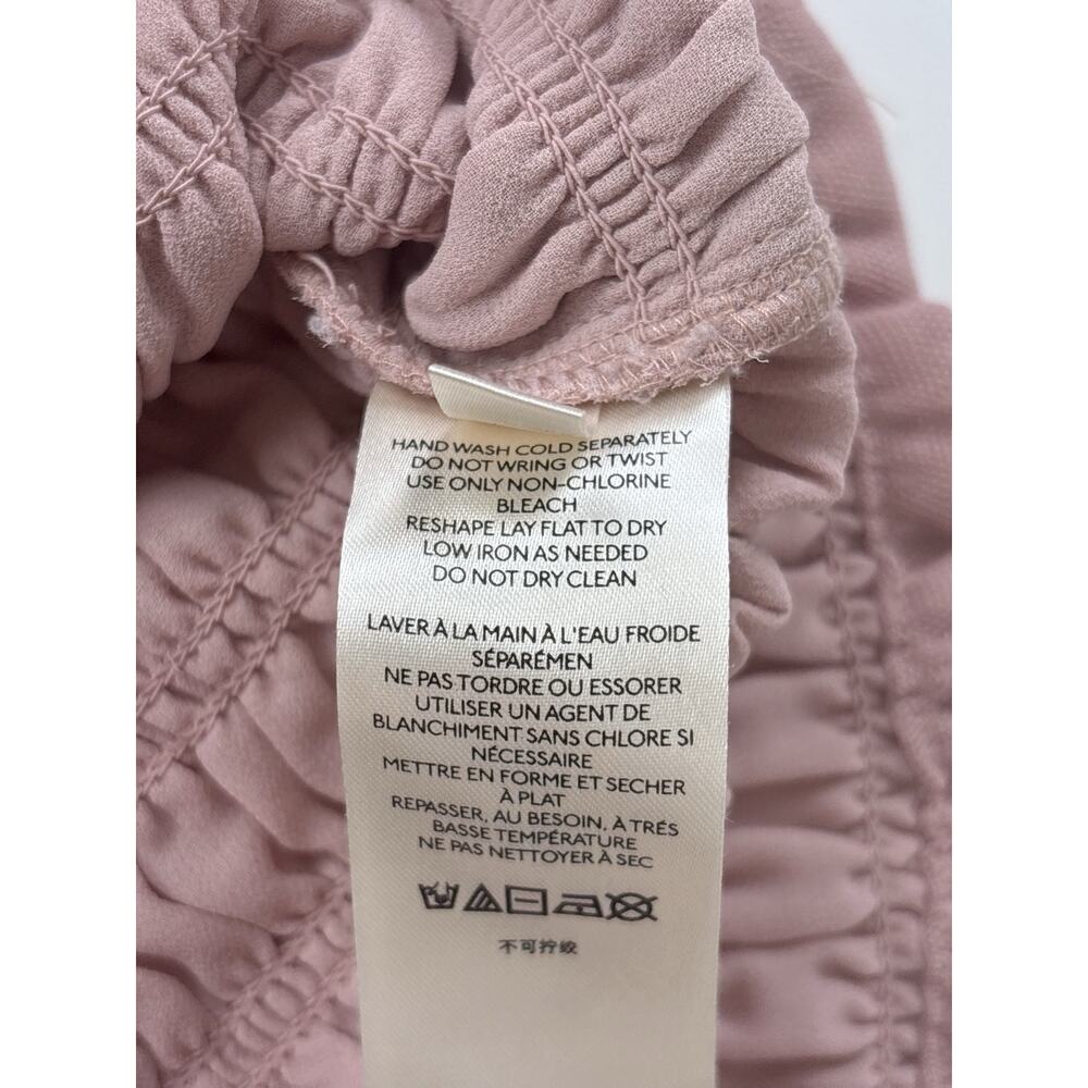 Anthropologie Smocked Cami Tank Top in Pink Size Small - Picture 8 of 10